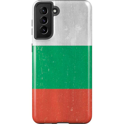 Bulgarian Flag Distressed Galaxy S21 Plus 5G Pro Case